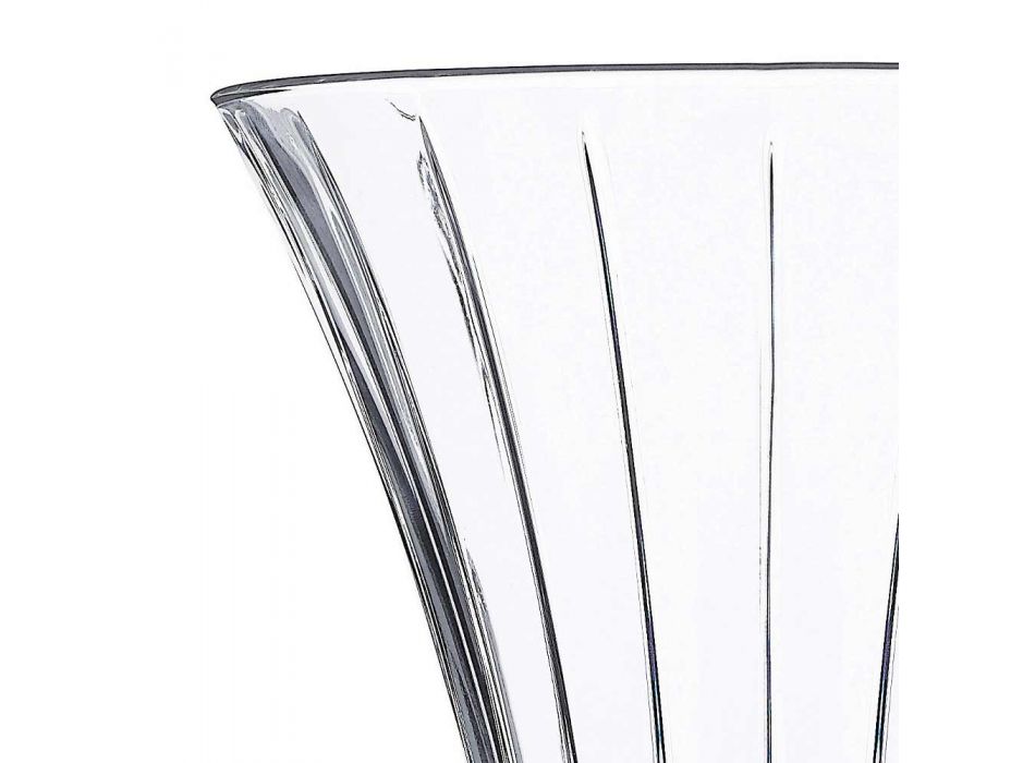 2 designdekorationsvaser i gennemsigtig øko-krystalindrettet luksus - Senzatempo