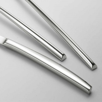 24 Bestik af poleret stål Triangulært design Elegant moderne design - Caplin