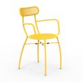 4 metal havelænestole i forskellige farver lavet i Italien - Hæk