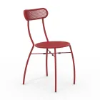 4 Metal Havestole i Forskellige Farver Made in Italy - Hæk Viadurini