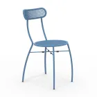 4 Metal Havestole i Forskellige Farver Made in Italy - Hæk Viadurini