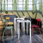 4 Metal Havestole i Forskellige Farver Made in Italy - Hæk Viadurini