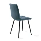 4 stuestole med polstrede stofsæder i forskellige farver - Impeto Viadurini