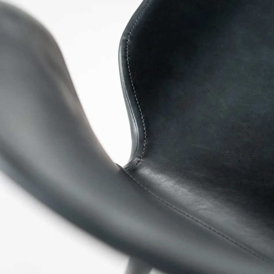 4 stuestole i blødt touch af forskellige farver og metalben - Spritz Viadurini