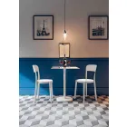 4 udendørs stabelbare polypropylenstole lavet i Italien-design - Alexus Viadurini