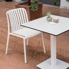 4 stabelbare havestole i polypropylen og glasfiber - Orelia Viadurini