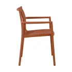 4 stabelbare havestole i UV-bestandig polypropylen - Ondara Viadurini