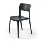 4 stabelbare polypropylen stuestole i forskellige farver - Slancio Viadurini