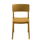 4 stabelbare polypropylen stuestole i forskellige farver - Slancio Viadurini