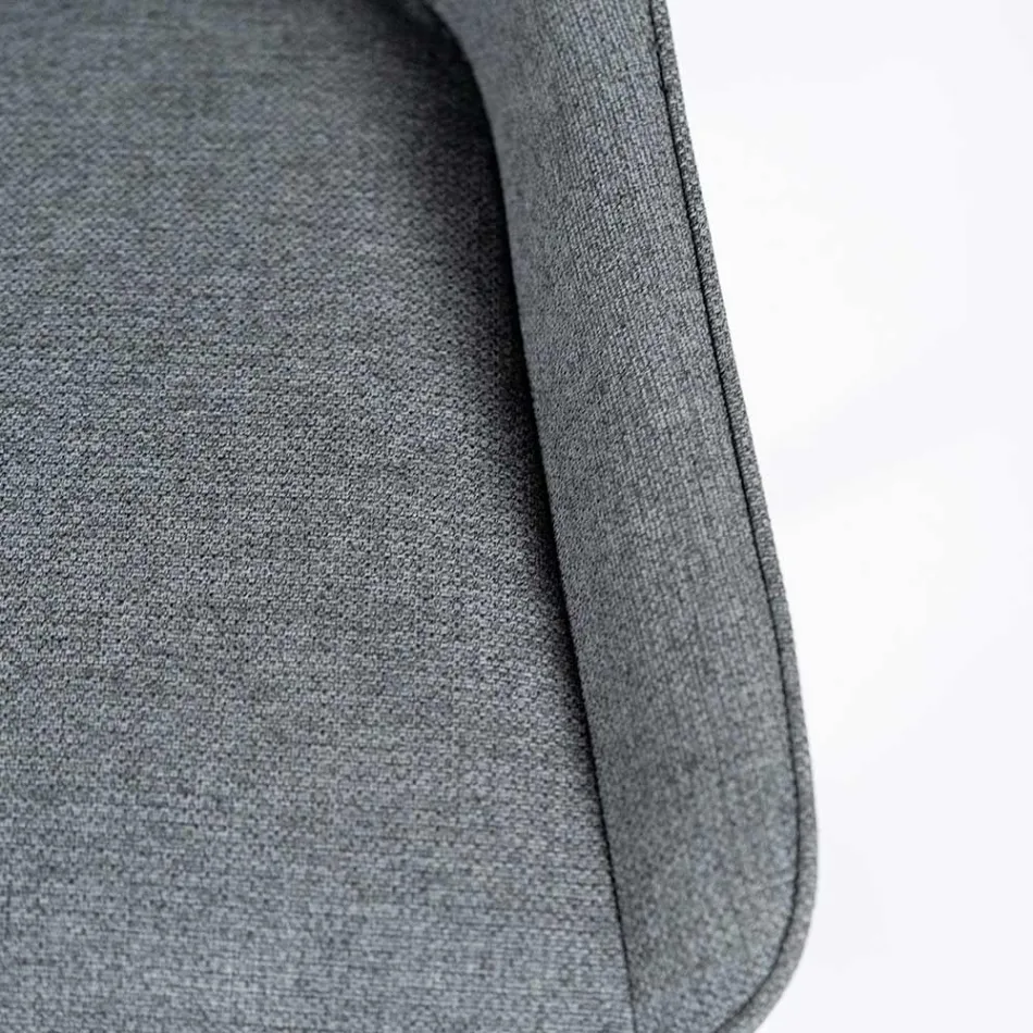 4 stole til stuen Lavet af stof i forskellige farver og træ - vanilje Viadurini