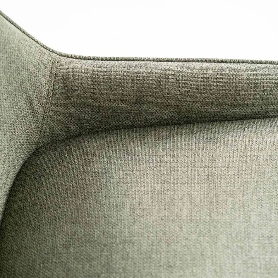 4 stole til stuen Lavet af stof i forskellige farver og træ - vanilje Viadurini