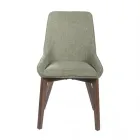 4 stole til stuen Lavet af stof i forskellige farver og træ - vanilje Viadurini