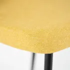 4 Stuestole Fremstillet af Stof af Forskellige Farver og Metal - Tuberose Viadurini