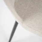 4 Stuestole Fremstillet af Stof af Forskellige Farver og Metal - Tuberose Viadurini