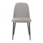 4 Stuestole Fremstillet af Stof af Forskellige Farver og Metal - Tuberose Viadurini