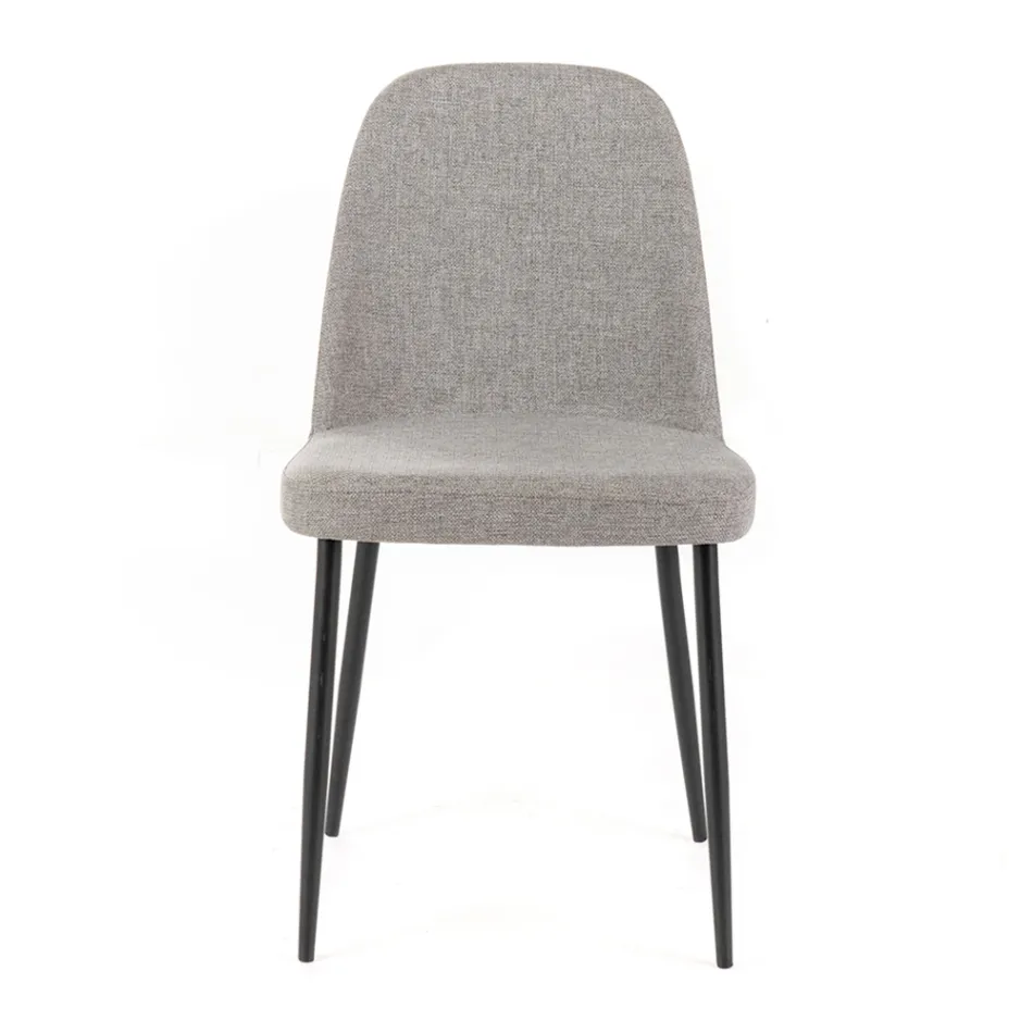 4 Stuestole Fremstillet af Stof af Forskellige Farver og Metal - Tuberose Viadurini