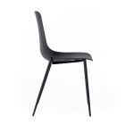 4 stole lavet med polypropylen sæde og metalben - Mary Viadurini