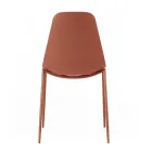 4 stole lavet med polypropylen sæde og metalben - Mary Viadurini