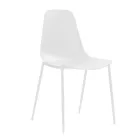 4 stole lavet med polypropylen sæde og metalben - Mary Viadurini