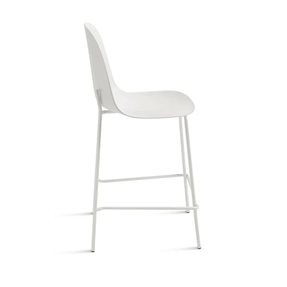 4 Stuestole i polypropylen og metalstel - Dinamo Viadurini