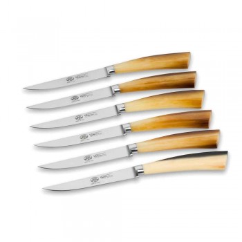 6 Berti Plenum glatte knivknive eksklusiv til Viadurini - Andalo