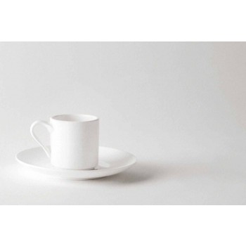 6 porcelænskaffe kopper med kaffekande og sukker skål - Romilda
