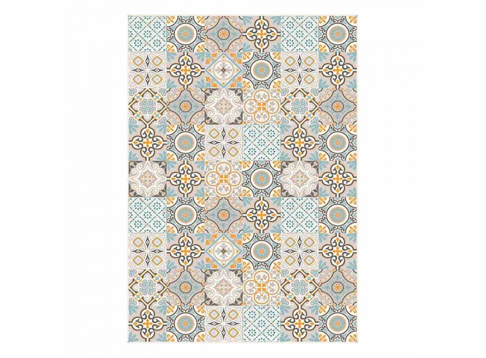 6 Elegante rektangulære mønstre amerikanske placemats - Frisca Viadurini