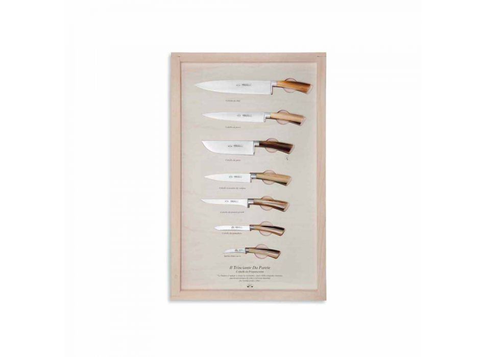 7 Berti vægknive i rustfrit stål eksklusivt til Viadurini - Modigliani