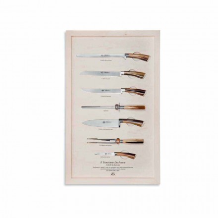 7 serveringsknive i rustfrit stål, eksklusive til Viadurini - Arcimboldo Viadurini
