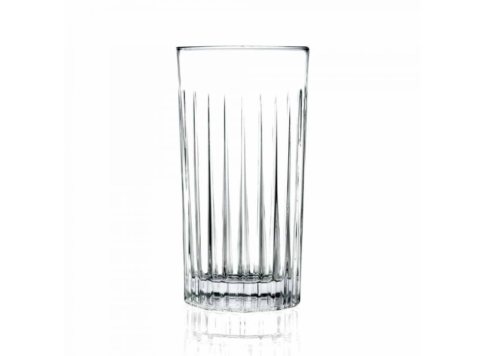 8 Highball Tumbler høje briller til cocktail i øko-krystal - Malgioglio