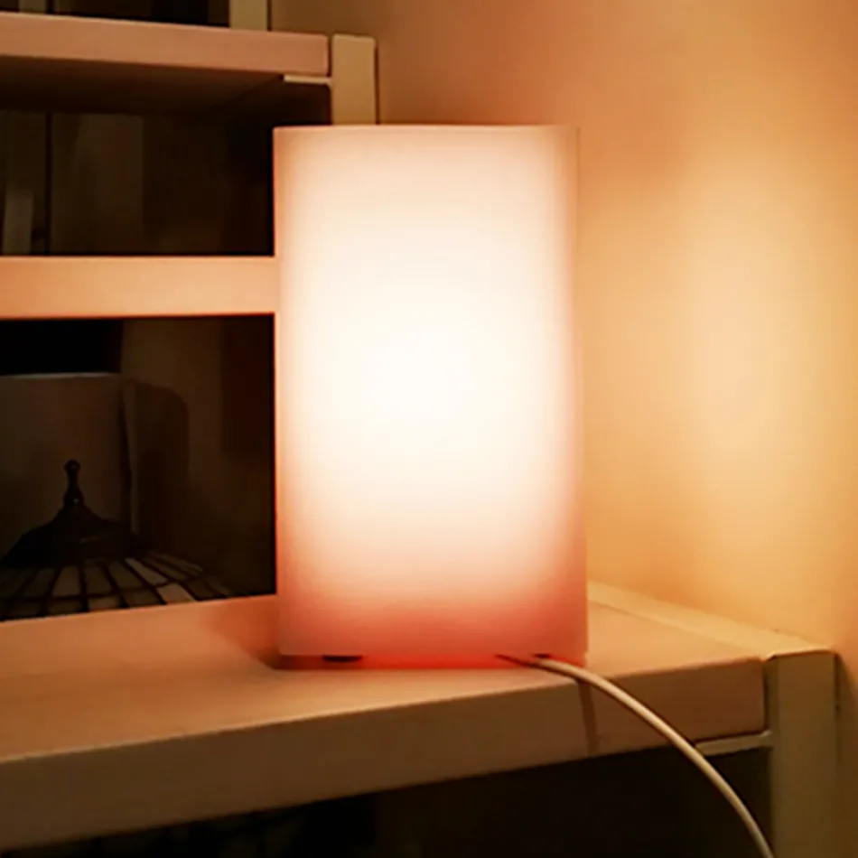 Cylindrisk lampeskærm i duftvoks med ridset effekt Fremstillet i Italien - Donata Viadurini