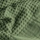 Honeycomb hættebadekåbe i bomuld med linnedflæser - plys Viadurini