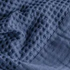 Honeycomb hættebadekåbe i bomuld med linnedflæser - plys Viadurini