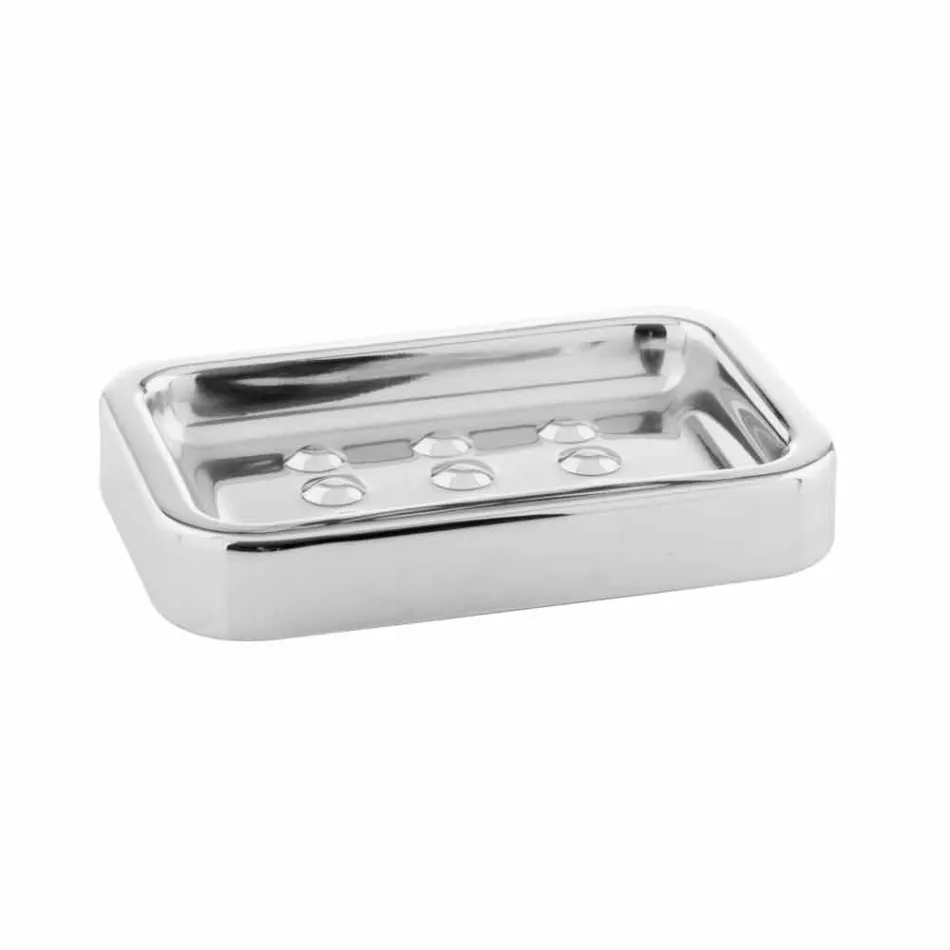 Fritstående tilbehør til badeværelset i rustfri stålfinish - blank Viadurini