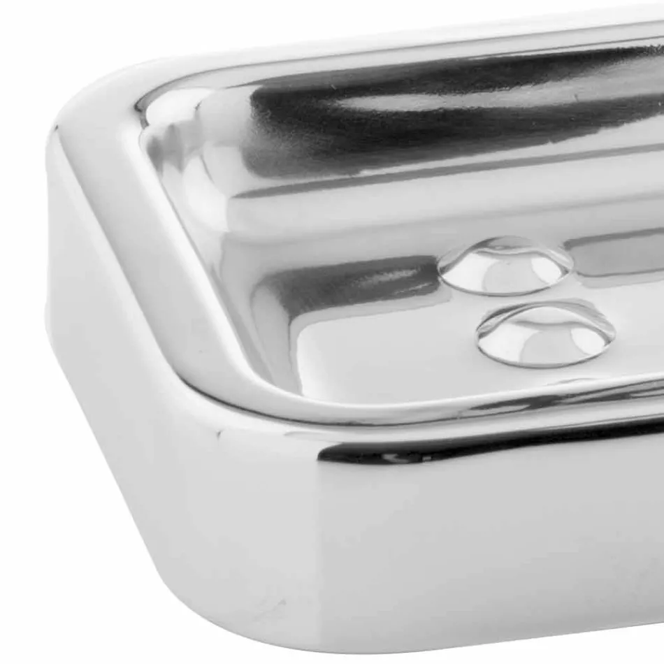 Fritstående tilbehør til badeværelset i rustfri stålfinish - blank Viadurini