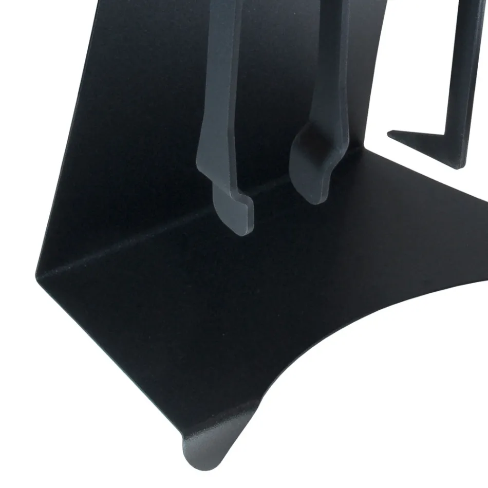 Pejsetilbehør i malet stål Fremstillet i Italien 3 stykker - Virgil Viadurini