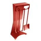 Pejsetilbehør i malet stål Fremstillet i Italien 3 stykker - Virgil Viadurini