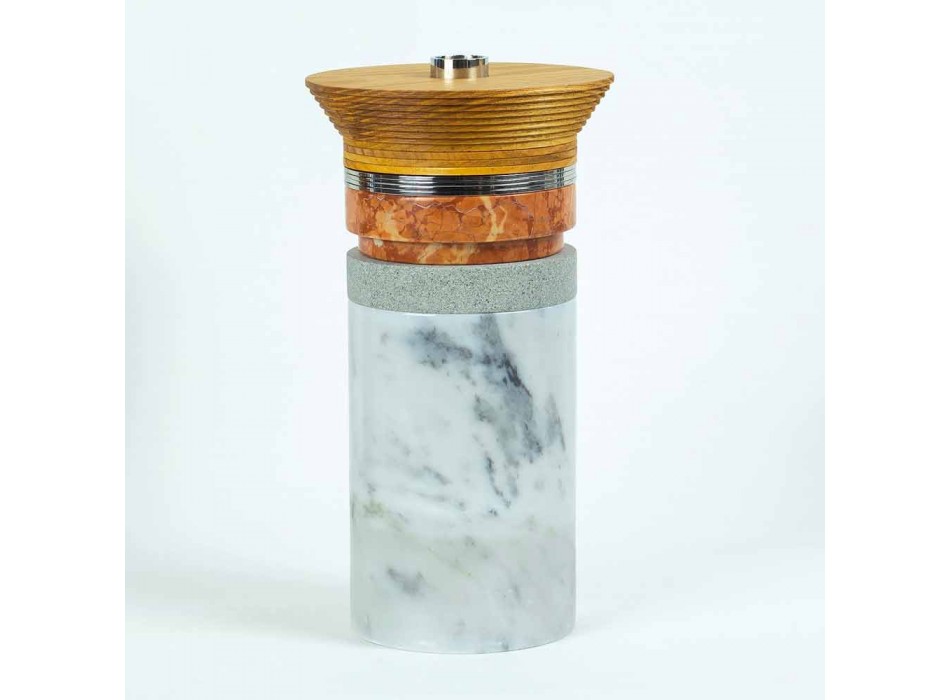 Aperitif tilbehør Cocktailinstrumenter i marmor, træ og stål - Norman