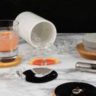Aperitif tilbehør Cocktailinstrumenter i marmor, træ og stål - Norman Viadurini