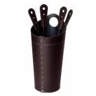 Pejs tilbehør med Nilar læderholdere, moderne design Viadurini