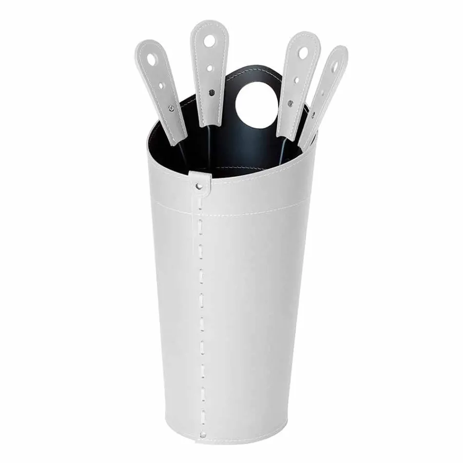 Pejs tilbehør med Nilar læderholdere, moderne design Viadurini