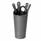 Pejs tilbehør med Nilar læderholdere, moderne design Viadurini