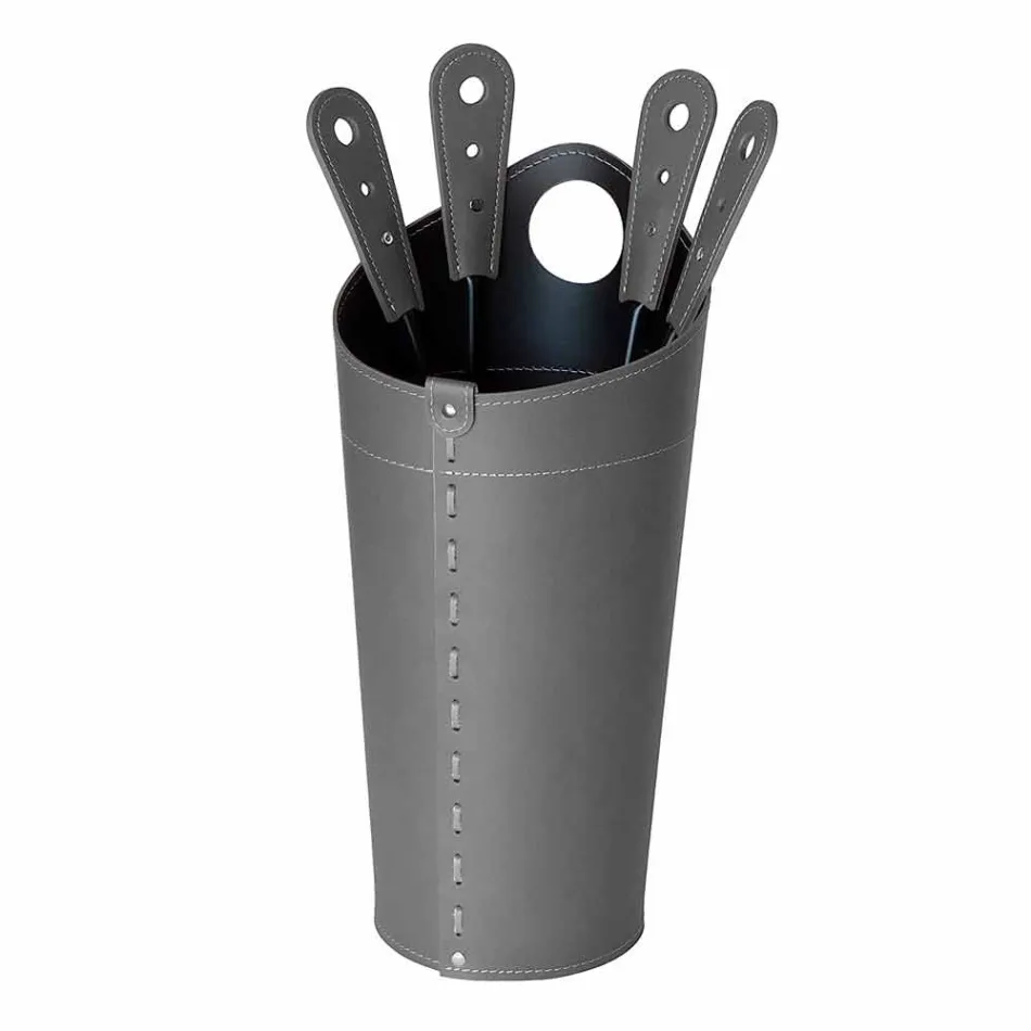 Pejs tilbehør med Nilar læderholdere, moderne design Viadurini