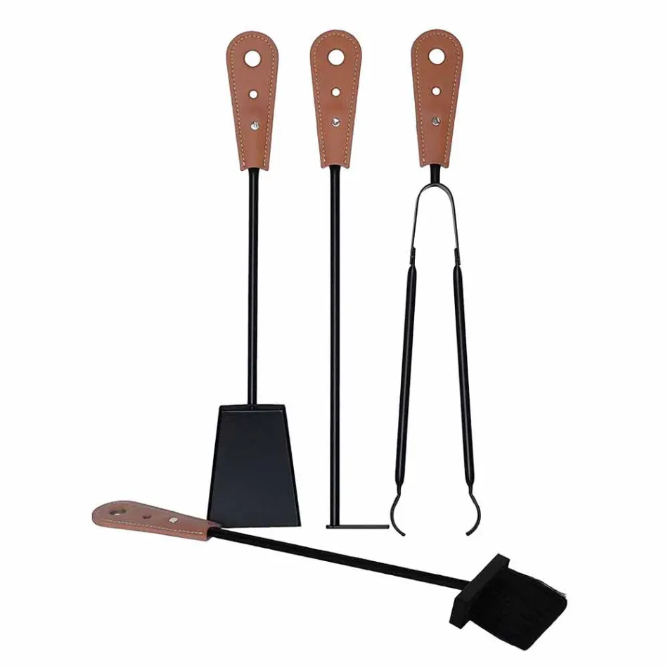 Pejs tilbehør med Nilar læderholdere, moderne design Viadurini