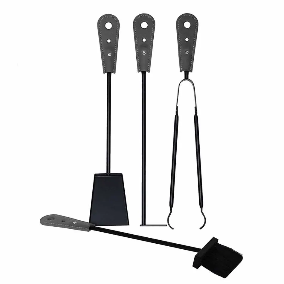 Pejs tilbehør med Nilar læderholdere, moderne design Viadurini