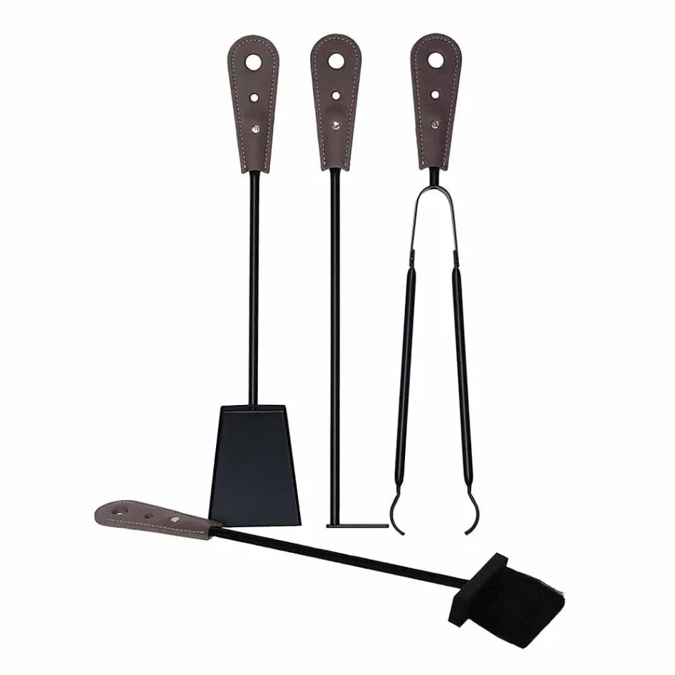 Pejs tilbehør med Nilar læderholdere, moderne design Viadurini