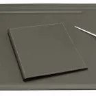 Skrivebordstilbehør i regenereret læder 5 stykker fremstillet i Italien - Ebe Viadurini