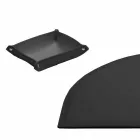 Skrivebordstilbehør i regenereret læder 5 stykker fremstillet i Italien - Medea Viadurini