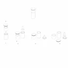 Pladsbesparende tilbehør til køkkenredskaber i marmor, træ og stål - Astoria Viadurini