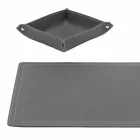 Tilbehør 4 stk regenereret læderbord lavet i Italien - Ascanio Viadurini